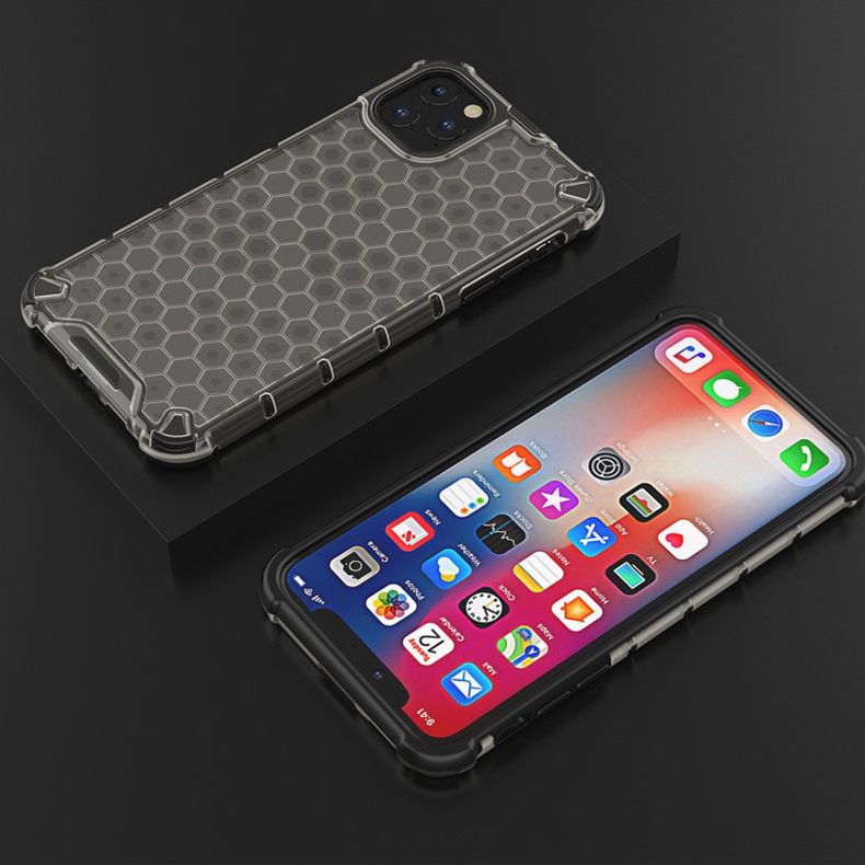 Apple iPhone 12 / iPhone 12 Pro Honey armor hátlap tok (Fekete) 6