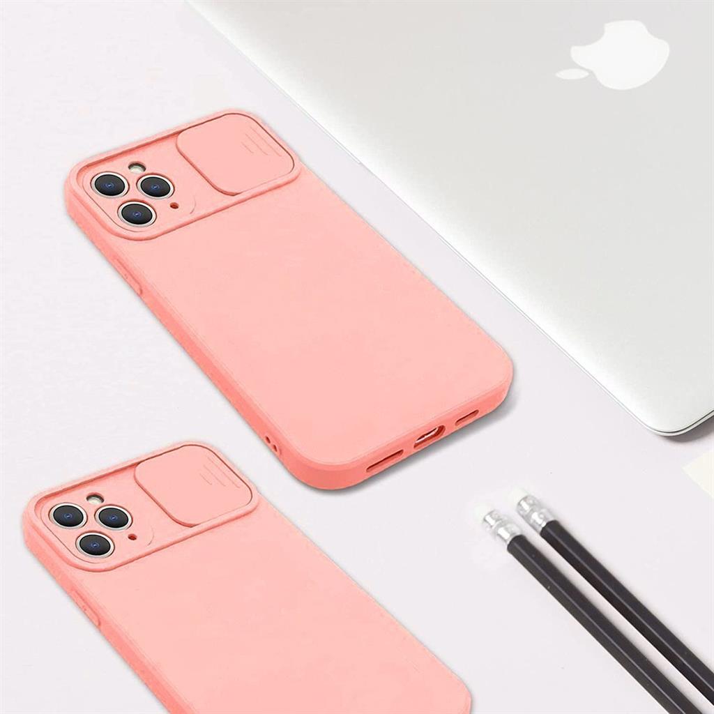 Apple iPhone 12/12 Pro kamera védős szilikon hátlap tok (Barack)