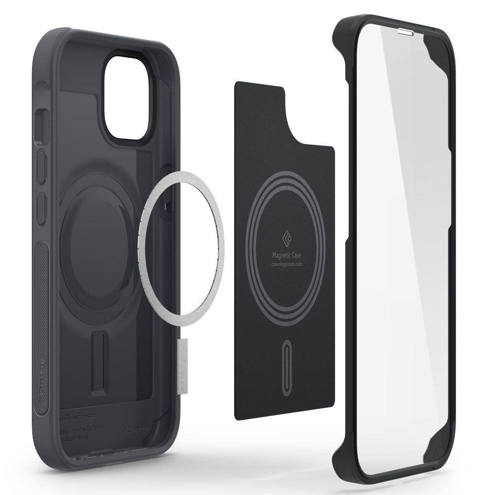 Apple iPhone 13 Caseology stratum magsafe hátlap tok (Szürke)