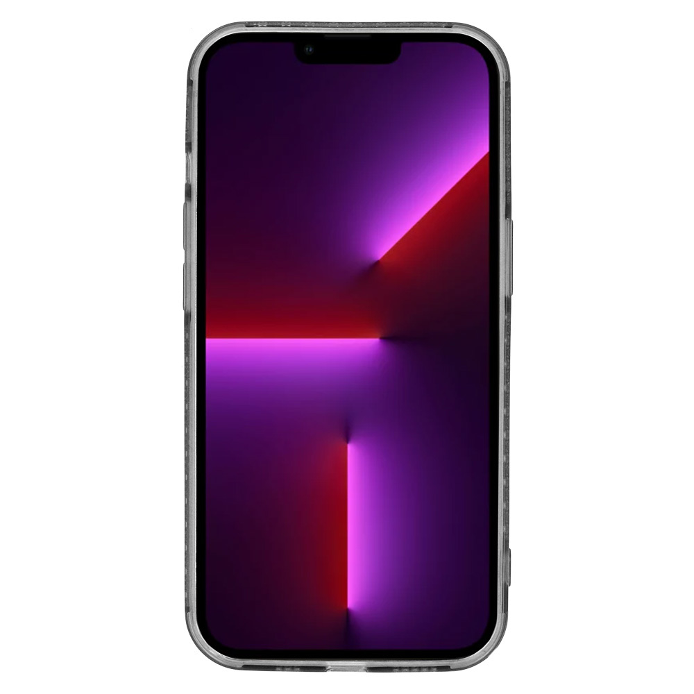 Apple iPhone 13 Crystal diamond hátlap tok (Fekete)
