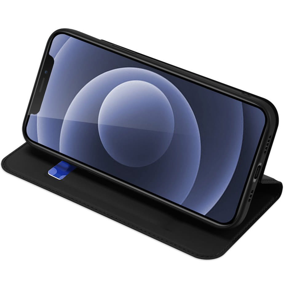 Apple iPhone 13 DUX DUCIS skin bőr notesz tok (Fekete)