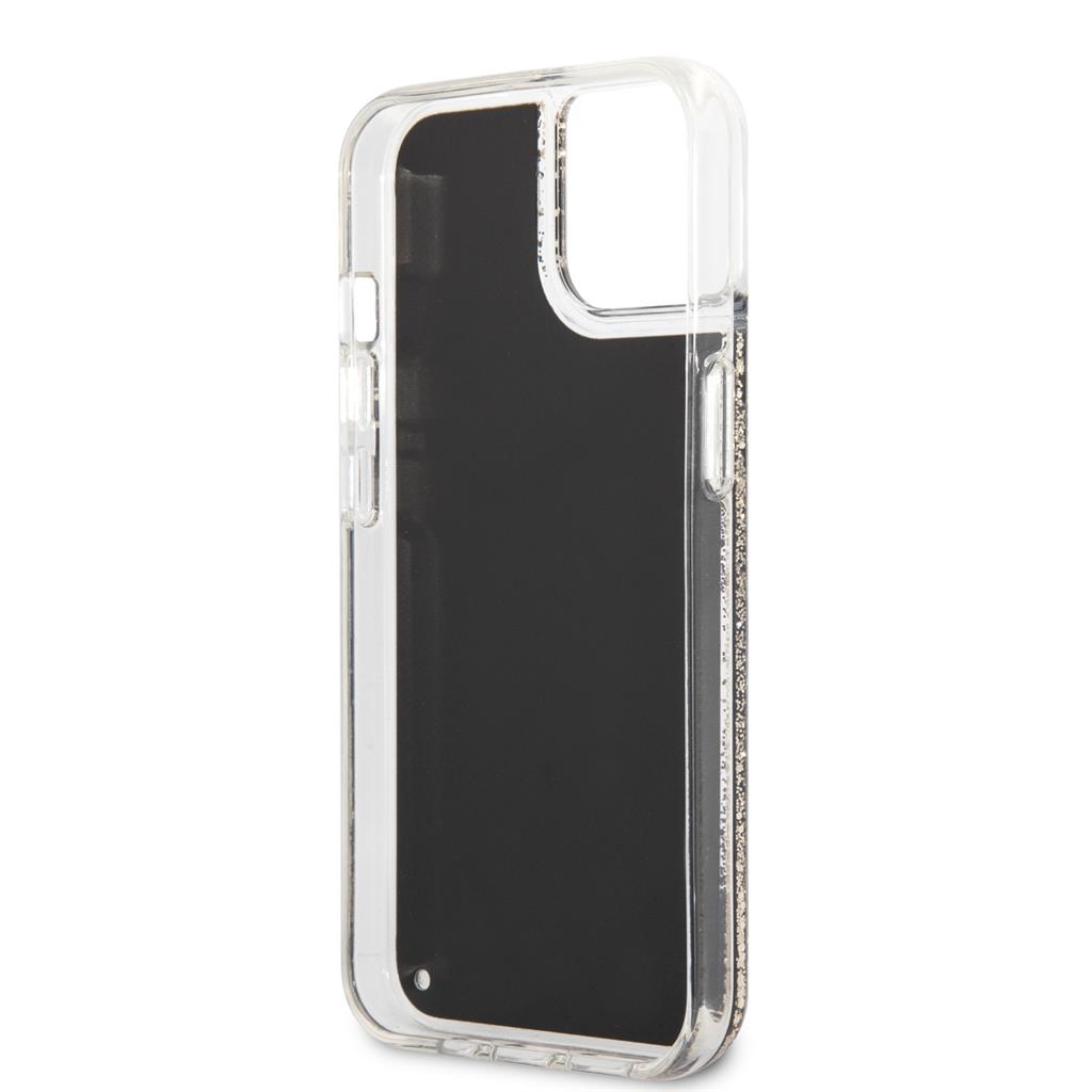 Apple iPhone 13 Karl Lagerfeld Liquid Glitter Gatsby tok (Fekete) – KLHCP13MLGGKBK