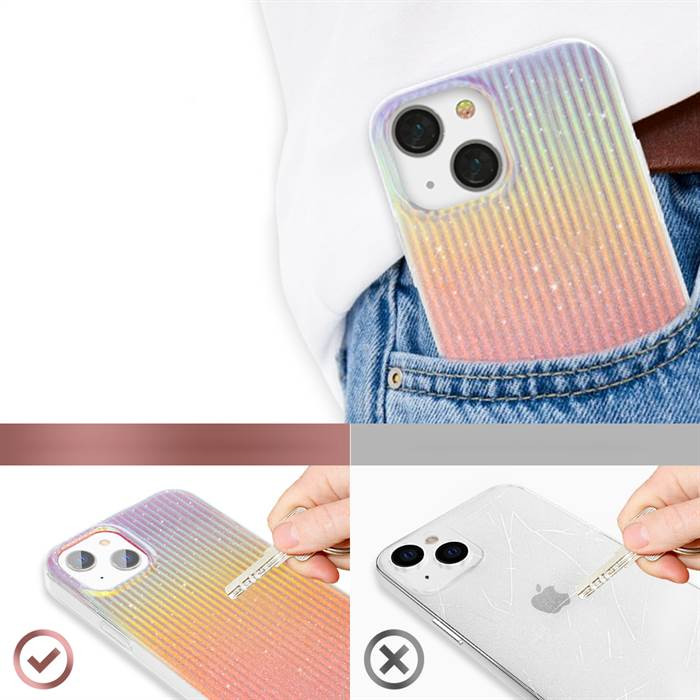 Apple iPhone 13 Kingxbar travel series hátlap tok (multicolor)