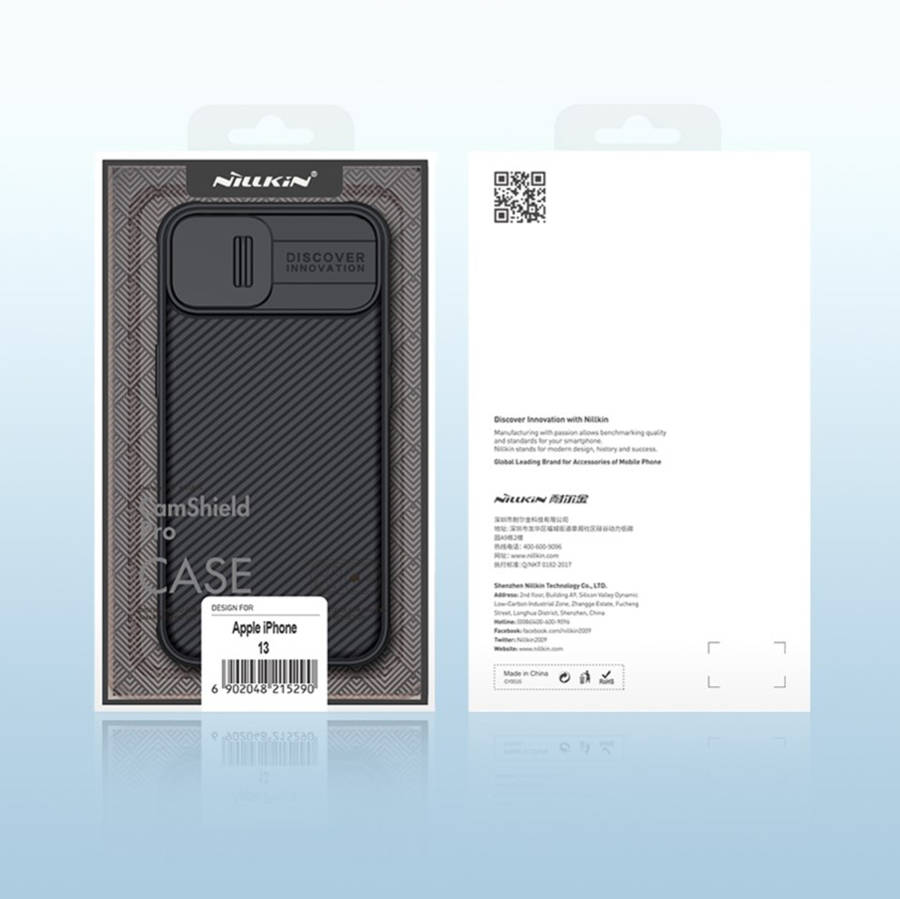 Apple iPhone 13 (6,1") Nillkin camshield hátlap tok, fekete 3