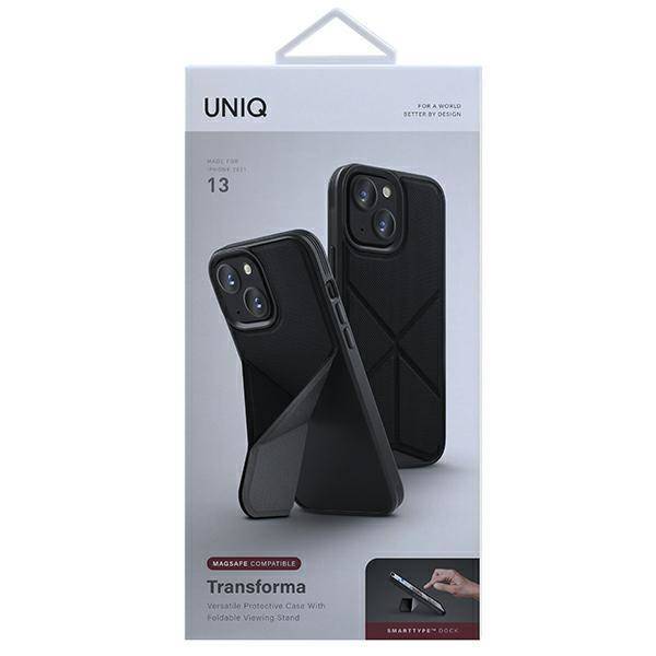 Apple iPhone 13 UNIQ transforma hátlap tok (Fekete)