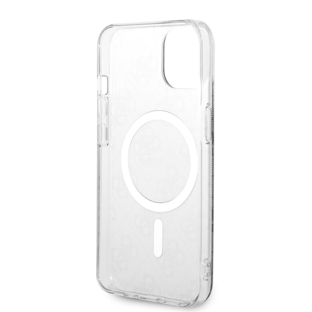 Apple iPhone 13 Guess 4G IML MagSafe tok (Fekete) - GUHMP13MH4STK