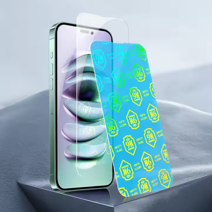 Apple iPhone 13 / iPhone 13 Pro / iPhone 14 Bestsuit flexible hybrid üvegfólia (Átlátszó fekete peremmel) 2