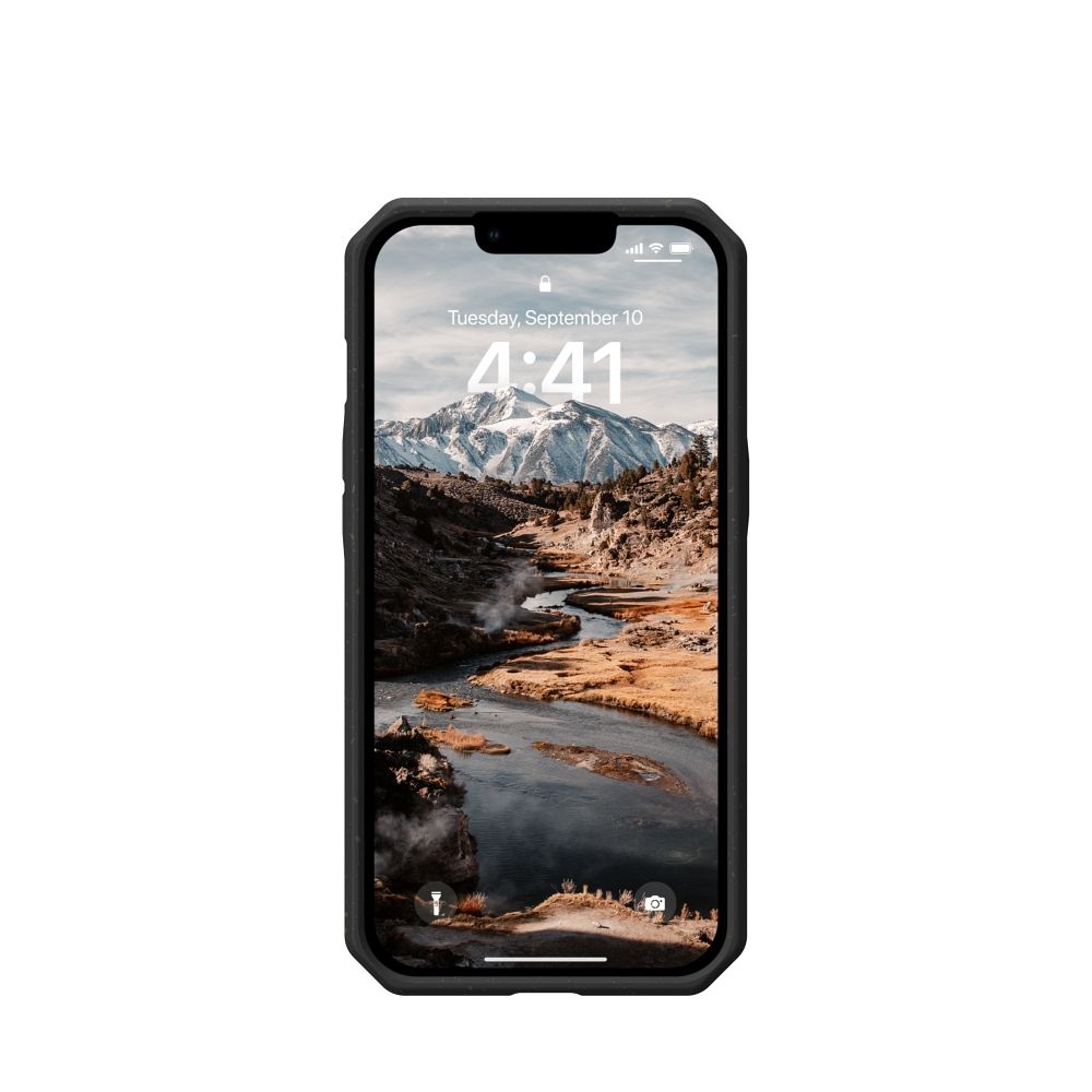 Apple iPhone 13 / iPhone 14 UAG Outback ütésálló BIO prémium tok (Fekete)