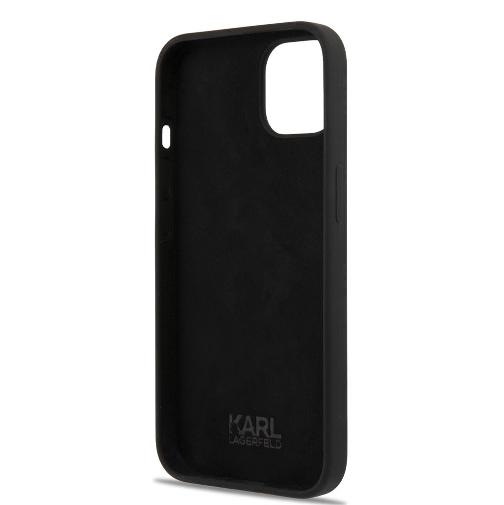 Apple iPhone 13 Karl Lagerfeld Liquid Silicone Choupette NFT tok (Fekete) – KLHCP13MSNCHBCK