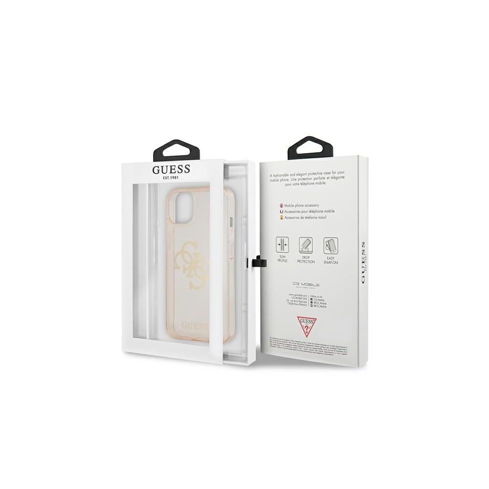 Apple iPhone 13 mini Guess TPU Big 4G Full Glitter tok (Arany) – GUHCP13SPCUGL4GGO