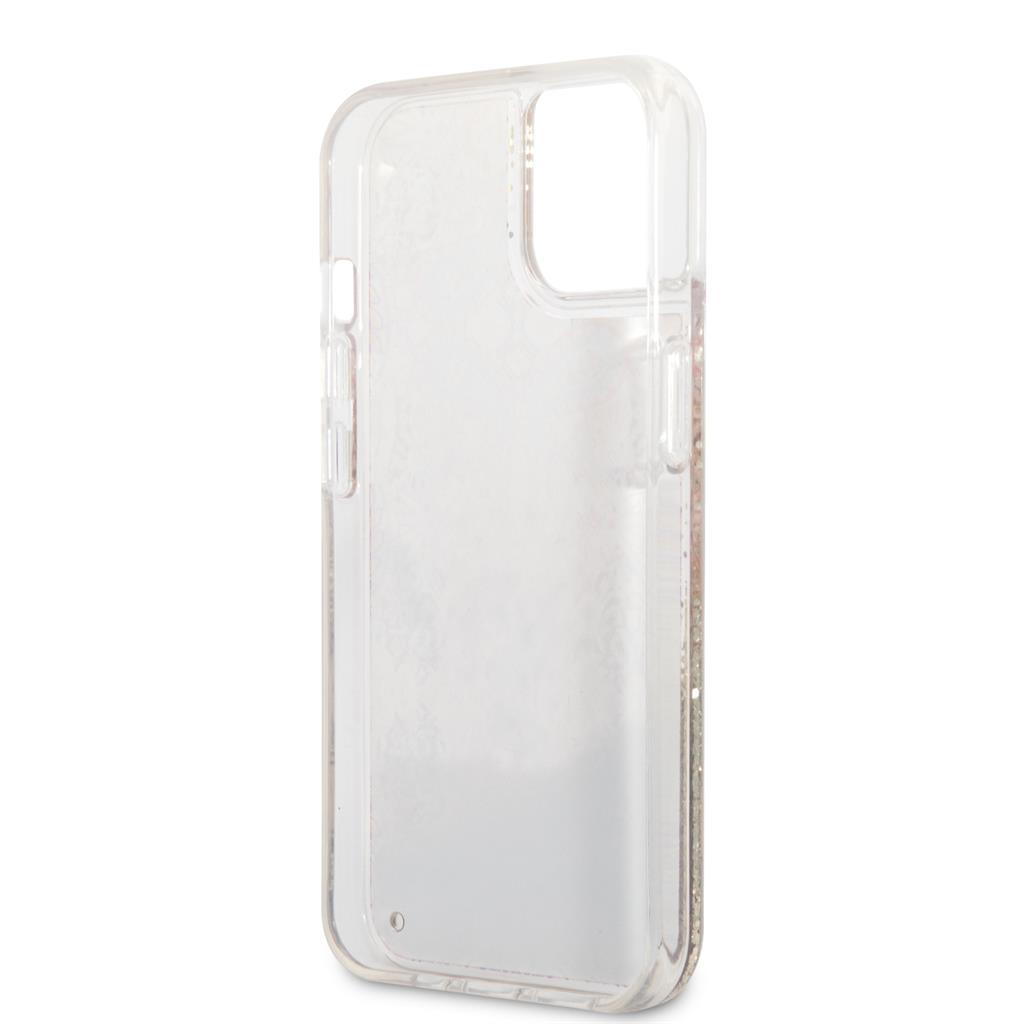 Apple iPhone 13 mini Guess Liquid Glitter Paisley tok (Arany) - GUHCP13SLFLSD