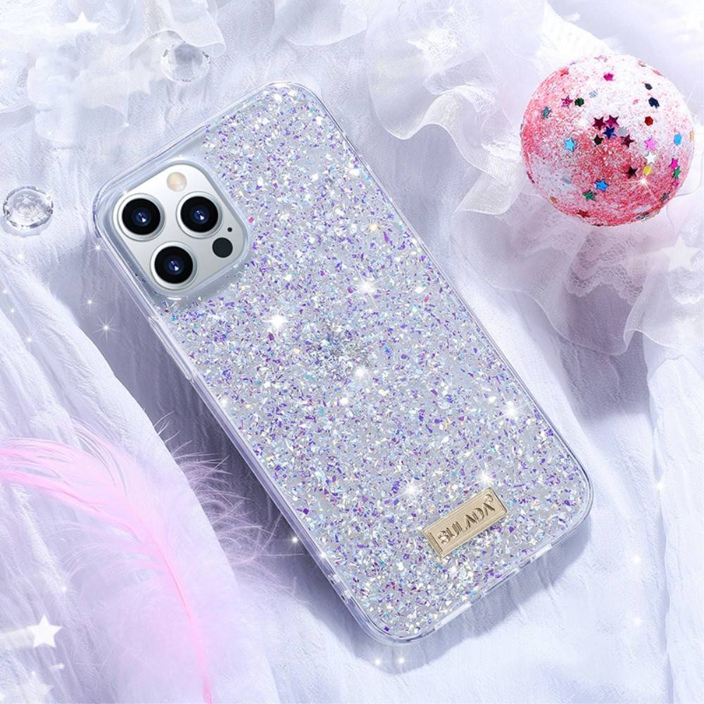 Apple iPhone 13 Mini Sulada luminous glitter hátlap tok (Lila) 0