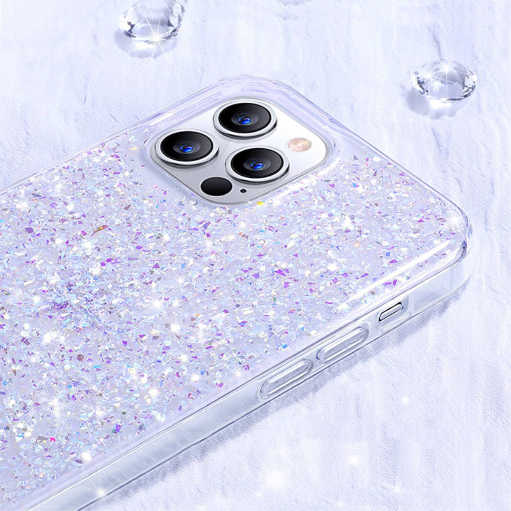 Apple iPhone 13 Mini Sulada luminous glitter hátlap tok (Lila) 1