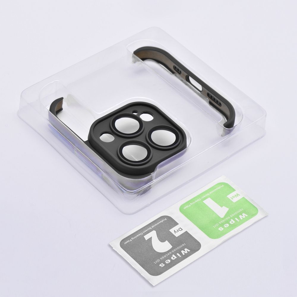 Apple iPhone 13 Mini Bumpers tok kameravédelemmel (Fekete)