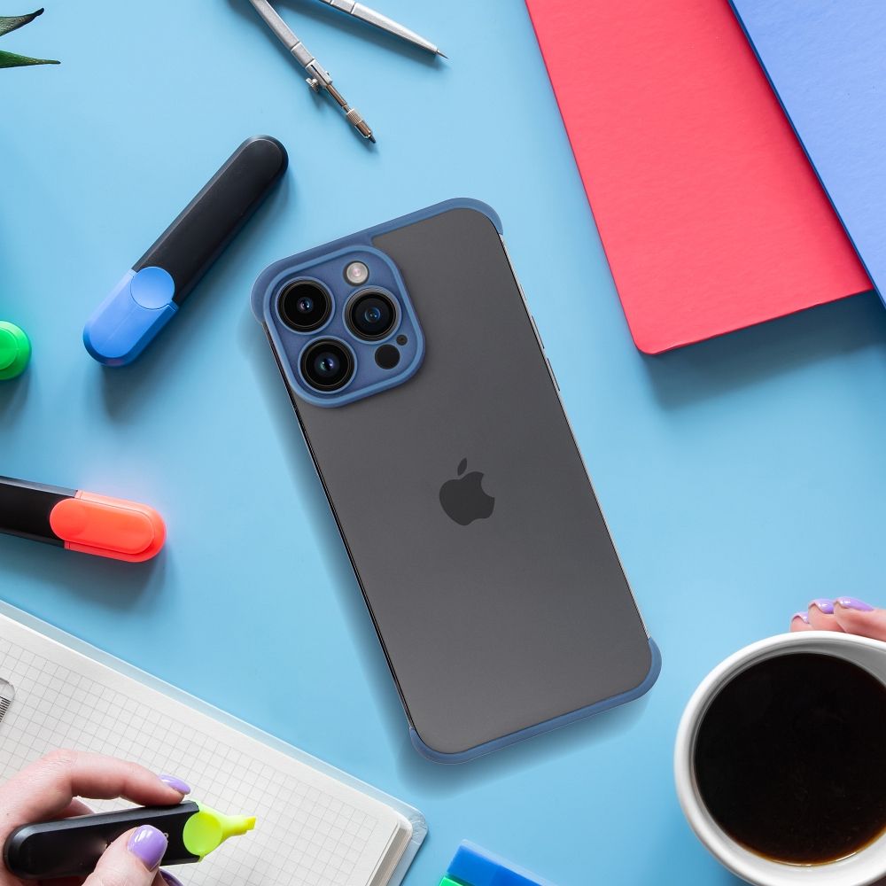 Apple iPhone 13 Mini Bumpers tok kameravédelemmel (Kék)