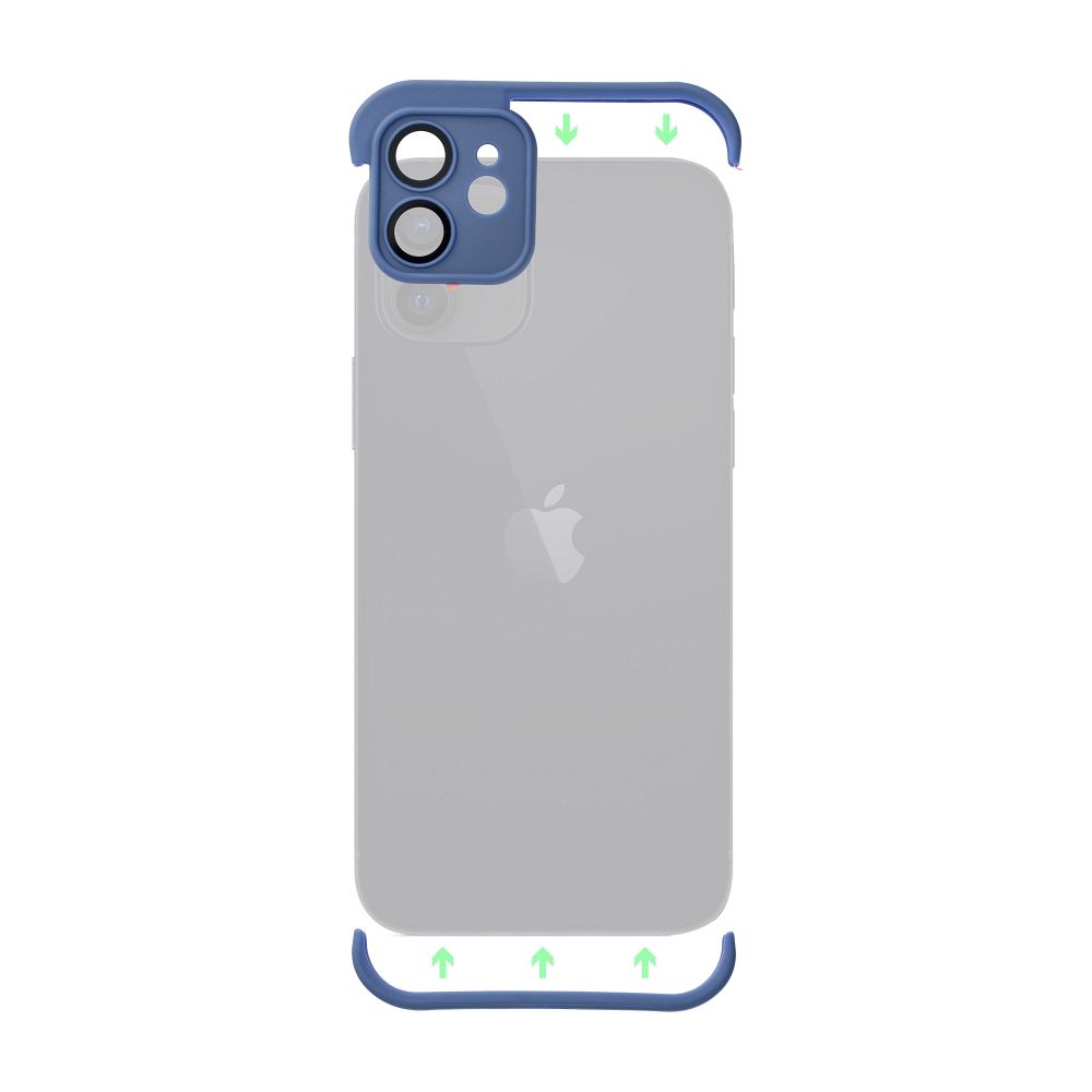 Apple iPhone 13 Mini Bumpers tok kameravédelemmel (Kék)