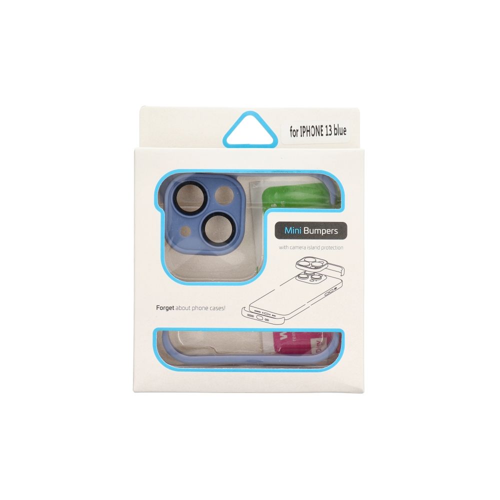 Apple iPhone 13 Mini Bumpers tok kameravédelemmel (Kék)