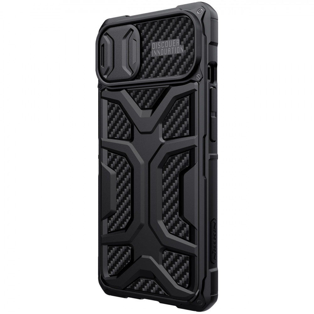 Apple iPhone 13 Nillkin Adventurer strapabíró hátlap tok (Fekete)