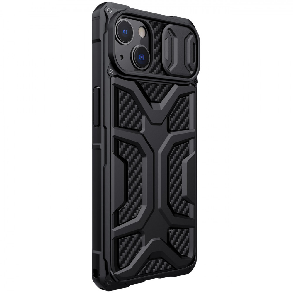 Apple iPhone 13 Nillkin Adventurer strapabíró hátlap tok (Fekete)