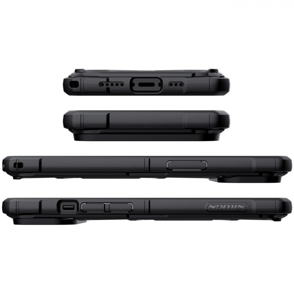 Apple iPhone 13 Nillkin Adventurer strapabíró hátlap tok (Fekete)
