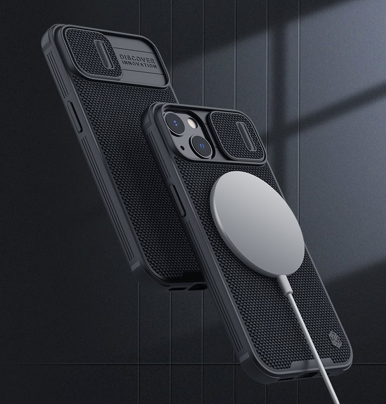 Apple iPhone 13 Nillkin textured pro magsafe hátlap tok (Fekete)
