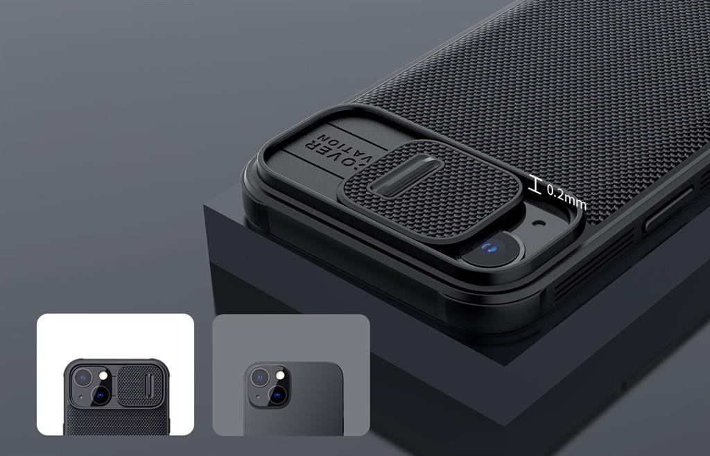 Apple iPhone 13 Nillkin textured pro magsafe hátlap tok (Fekete)