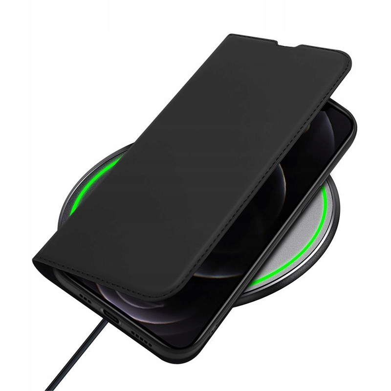Apple iPhone 13 Pro DUX DUCIS skin bőr notesz tok (Fekete)