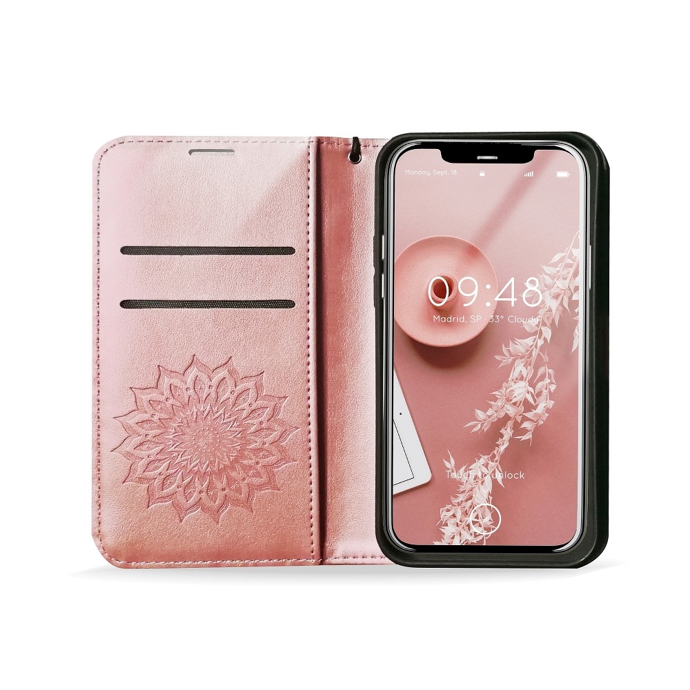 Apple iPhone 13 Pro Forcell MEZZO nyitható tok (Rosegold) 3