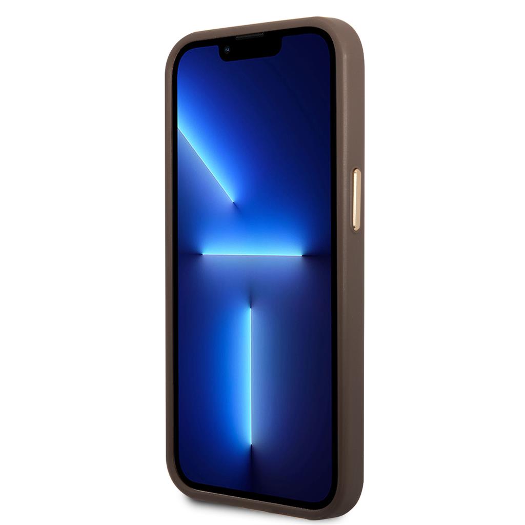Apple iPhone 13 Pro Guess PU 4G MagSafe tok (Barna) - GUHMP13LU4GPRW