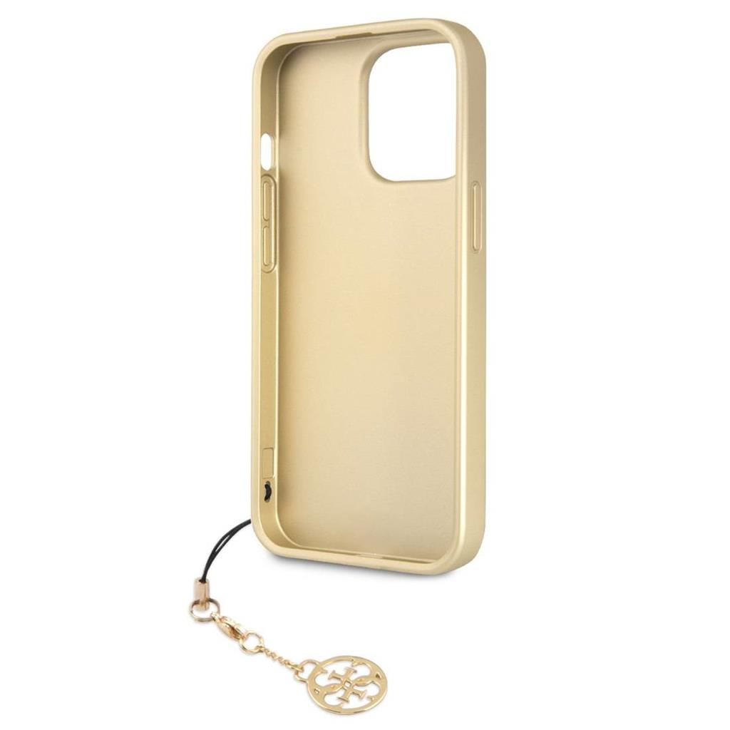 Apple iPhone 13 / 13 Pro Guess 4G Charms tok (Barna) - GUHCP13LGF4GBR