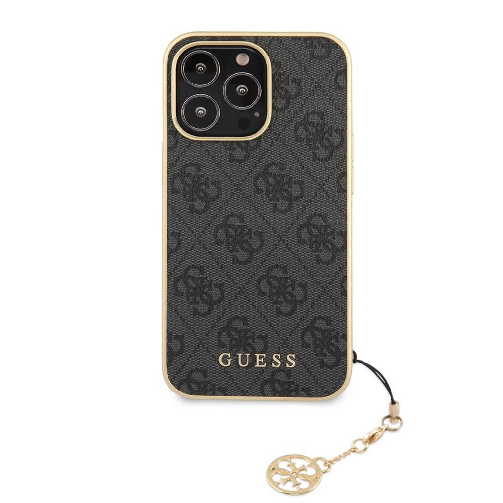 Apple iPhone 13 / 13 Pro Guess 4G Charms tok (Szürke) - GUHCP13LGF4GGR
