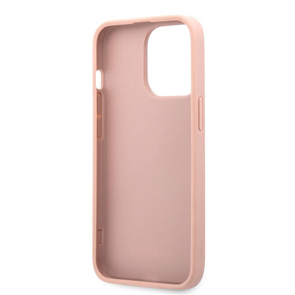 Apple iPhone 13 / 13 Pro Guess Saffiano Stripe tok (Rózsaszín) - GUHCP13LPSASBPI