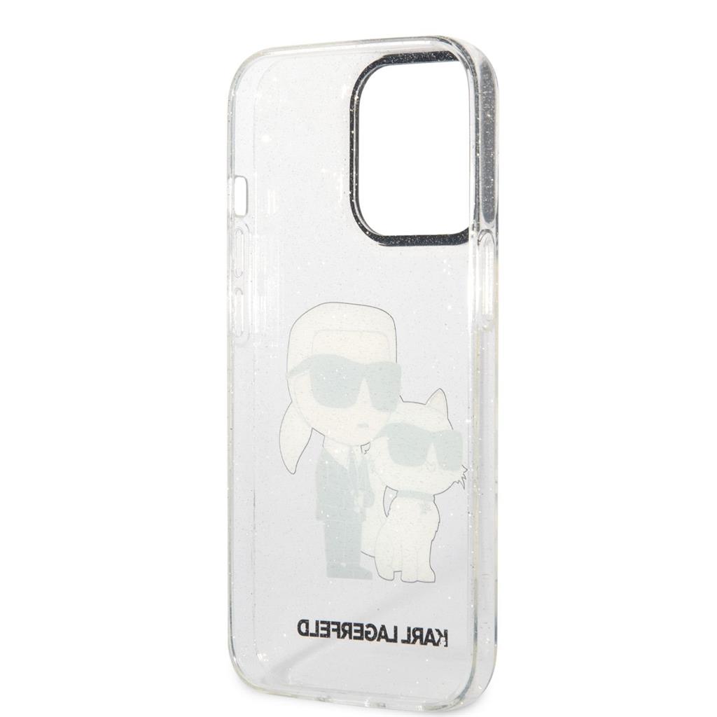 Apple iPhone 13 Pro Karl Lagerfeld IML Glitter Karl and Choupette NFT tok (Átlátszó) – KLHCP13LHNKCTGT