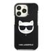 Apple iPhone 13 Pro Karl Lagerfeld TPE Choupette Head tok (Fekete) – KLHCP13LTPECK