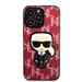 Apple iPhone 13 Pro Karl Lagerfeld Monogram Ikonik tok (Piros) – KLHCP13LPMNIKPI