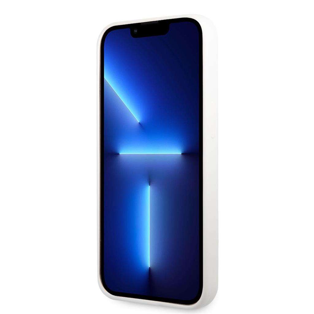 Apple iPhone 13 Pro Karl Lagerfeld liquid silicone ikonik NFT hátlap tok (Fehér - KLHCP13LSNIKBCH) 0