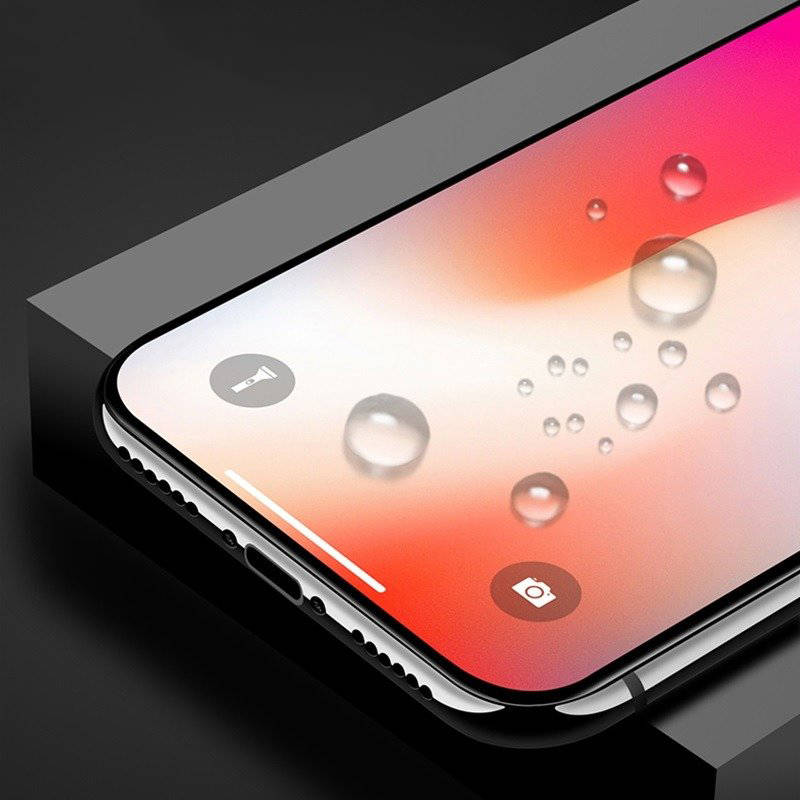 Apple iPhone 13 Pro Max / 14 Plus 9D kerámia üvegfólia, átlátszó (fekete keret)