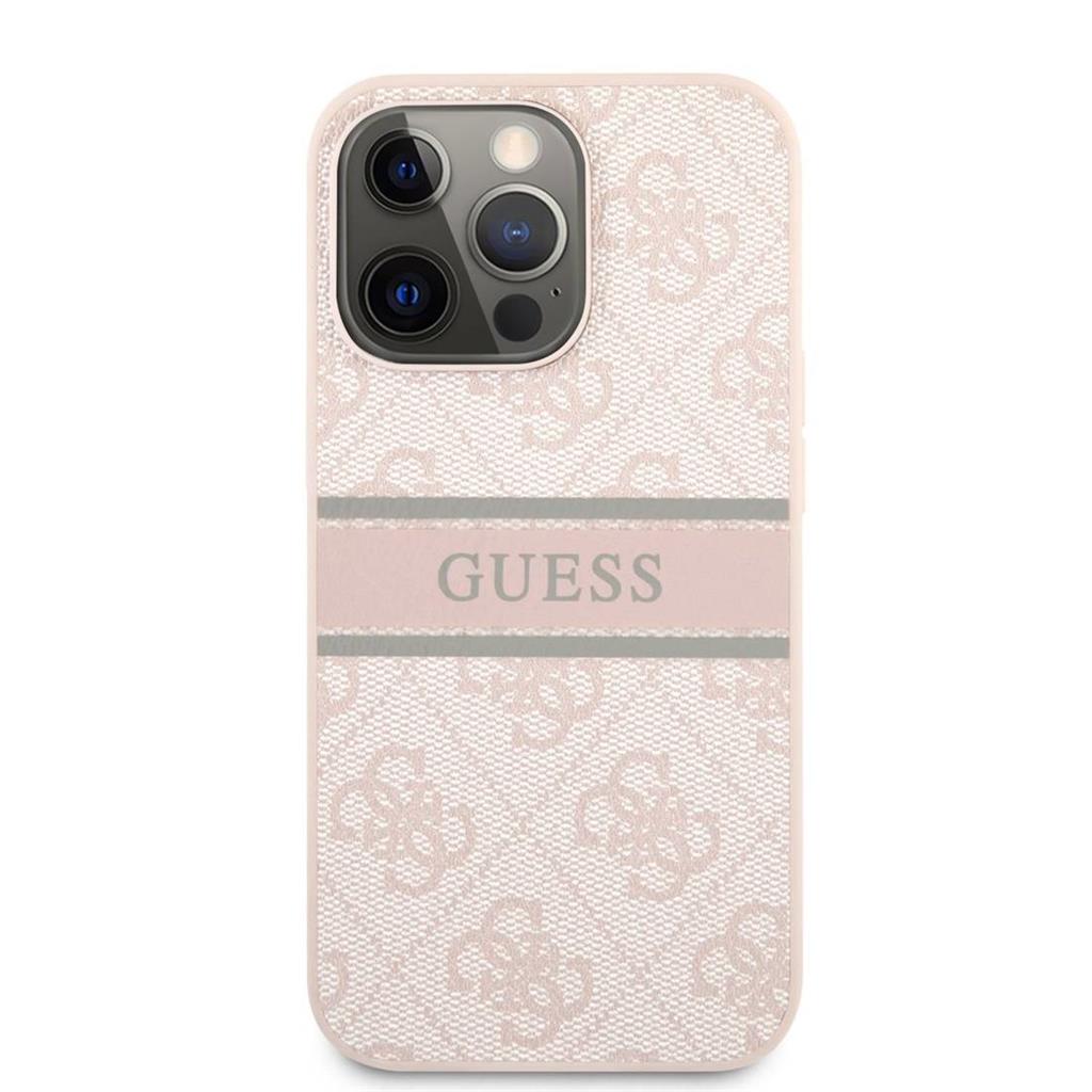 Apple iPhone 13 Pro Max (6,7") GUESS prémium hátlap tok, GUHCP13X4GDPI, pink