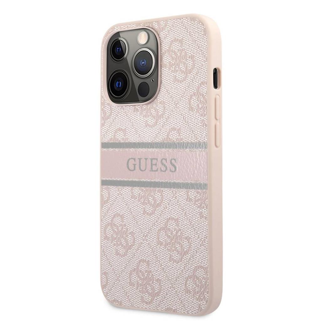 Apple iPhone 13 Pro Max (6,7") GUESS prémium hátlap tok, GUHCP13X4GDPI, pink