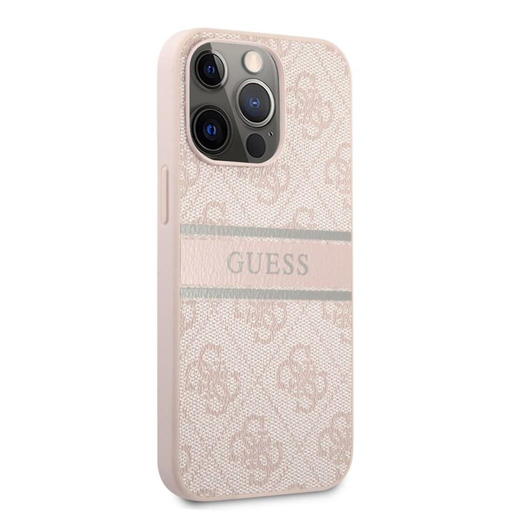 Apple iPhone 13 Pro Max (6,7") GUESS prémium hátlap tok, GUHCP13X4GDPI, pink