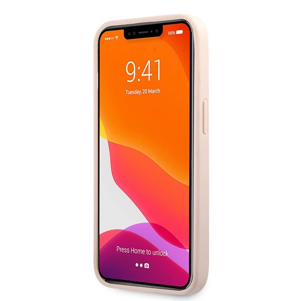 Apple iPhone 13 Pro Max (6,7") GUESS prémium hátlap tok, GUHCP13X4GDPI, pink