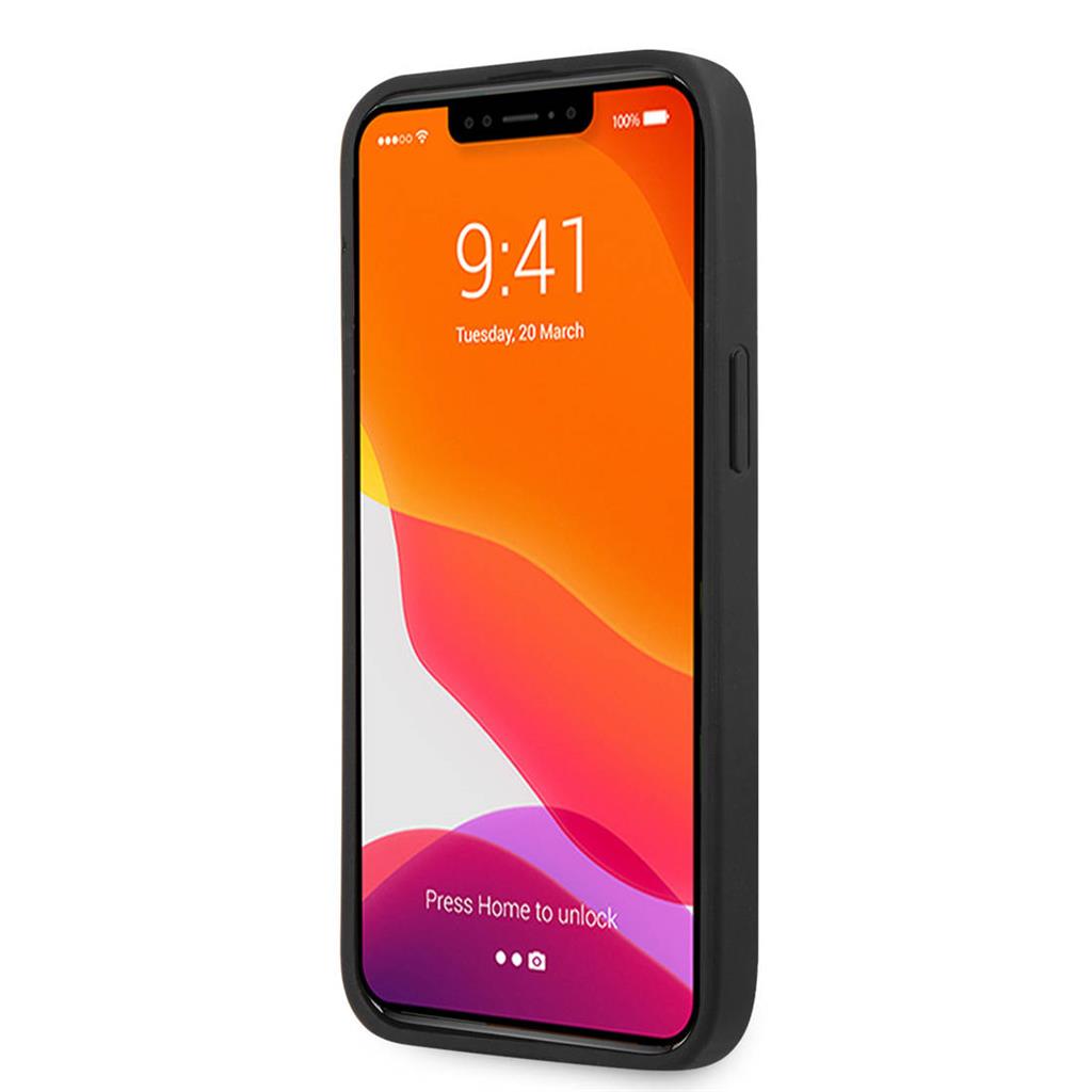 Apple iPhone 13 Pro Max (6,7") GUESS Saffiano prémium hátlap tok, GUHCP13XSA4GSBK, fekete