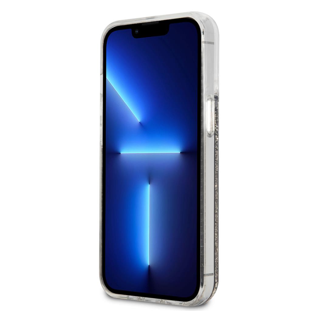Apple iPhone 13 Pro Max Karl Lagerfeld Liquid Glitter Gatsby tok (Fekete) – KLHCP13XLGGKBK