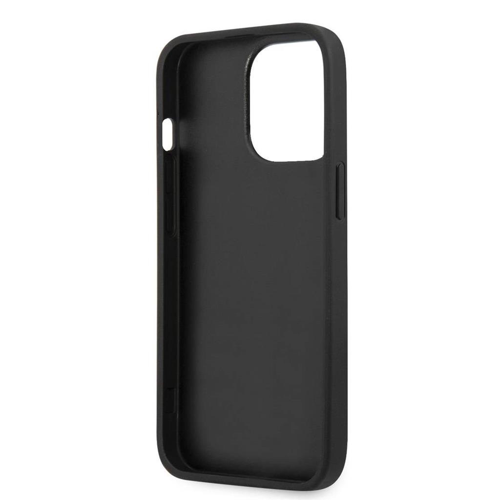 Apple iPhone 13 Pro Max (6,7") Karl Lagerfeld karl&choupette prémium hátlap tok, KLHCP13XSAKICKCBK, fekete
