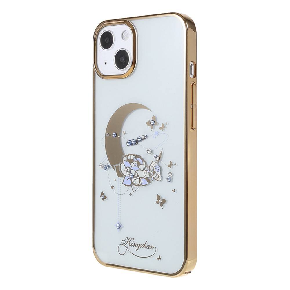 Apple iPhone 13 Pro Max Kingxbar moon series Swarovski köves hátlap tok (Arany) 1
