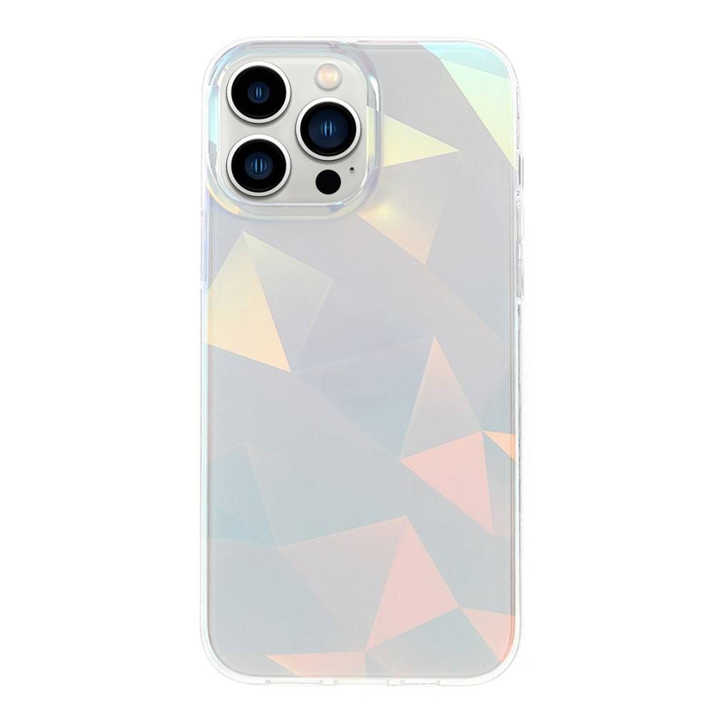 Apple iPhone 13 Pro Max (6,7") Kingxbar streamer hátlap tok, rács minta 0
