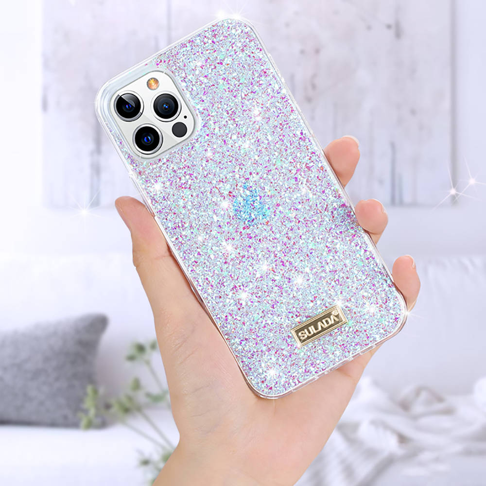 Apple iPhone 13 Pro Max Sulada luminous glitter hátlap tok (Rózsaszín) 0