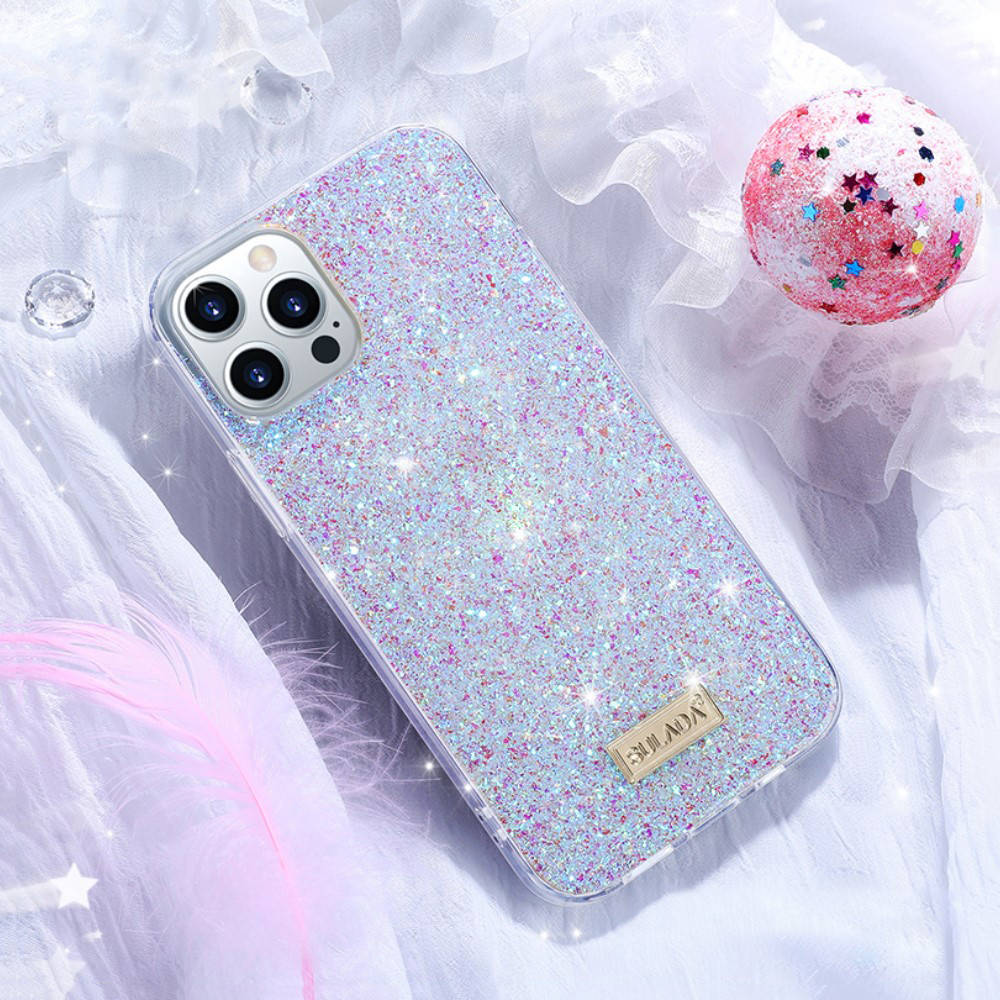 Apple iPhone 13 Pro Max Sulada luminous glitter hátlap tok (Rózsaszín) 2