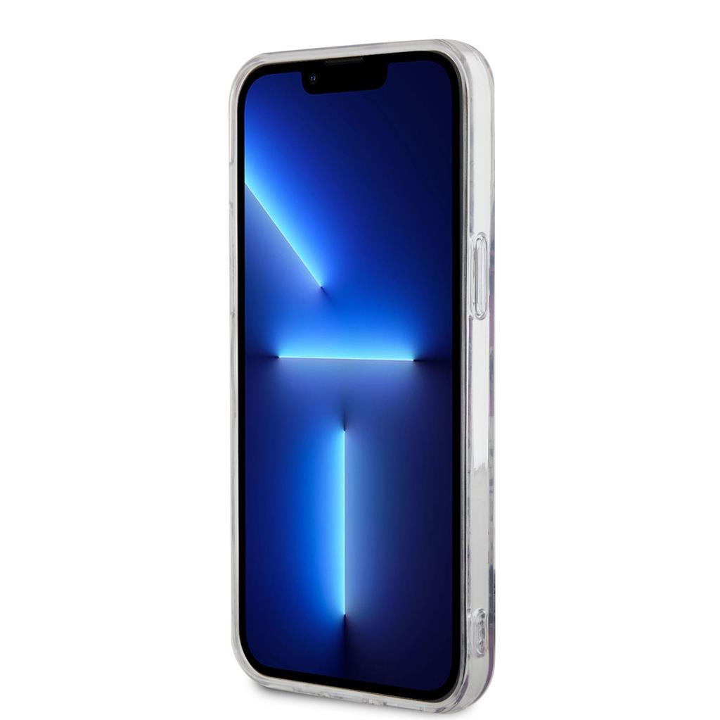 Apple iPhone 13 Pro Max Guess Flowers IML MagSafe tok (Rózsaszín) - GUHMP13XHCFWSP