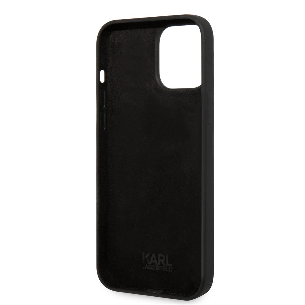 Apple iPhone 13 Pro Max Karl Lagerfeld Liquid Silicone Choupette NFT tok (Fekete) – KLHCP13XSNCHBCK
